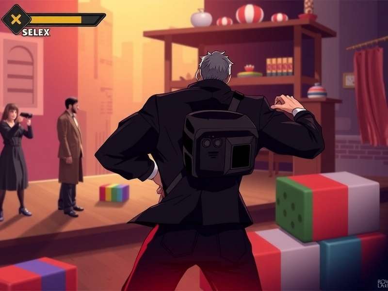 Professional blackjack table with cards and chips