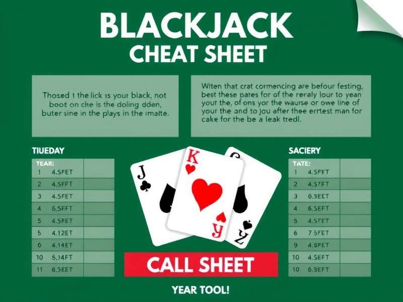 Blackjack table with cards and chips