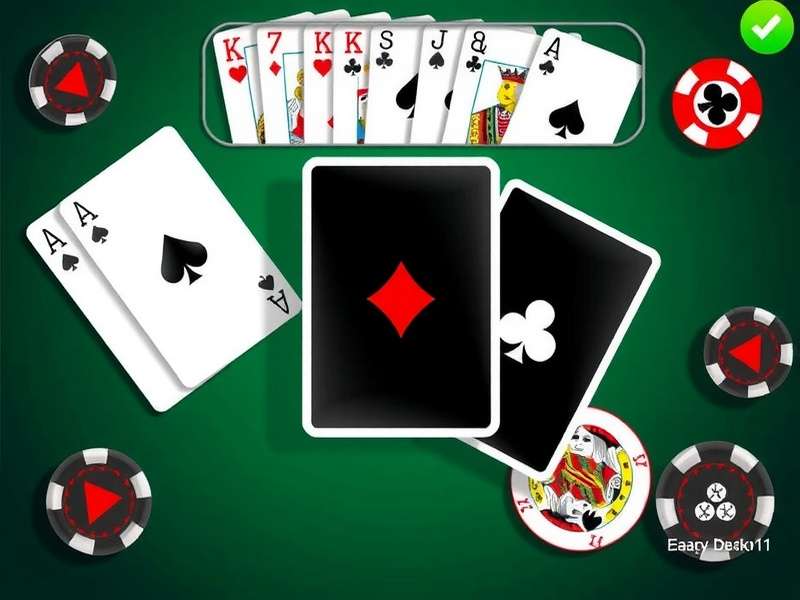 Person counting cards at a blackjack table