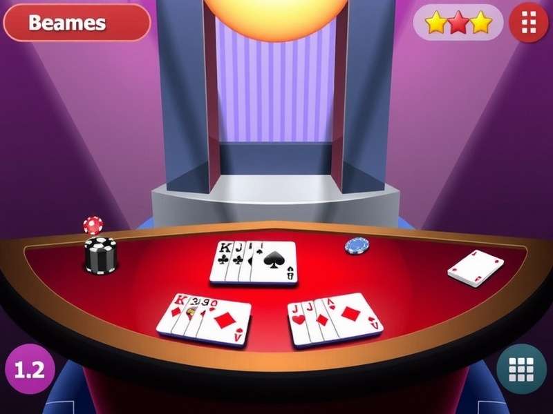 Professional blackjack player analyzing cards at a green felt table