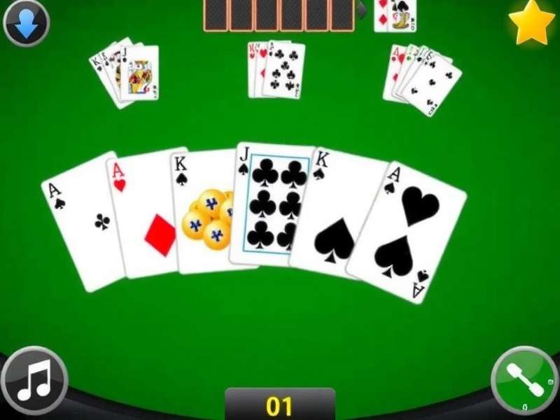 Blackjack Online at www.playblackjackgame.com - digital blackjack table with cards and chips